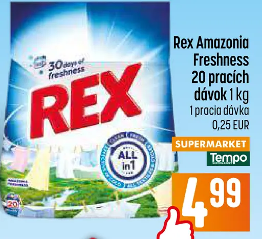 Rex Amazonia Freshness prací prášok
