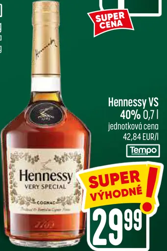 Hennessy VS koňak 40% 0,7 l