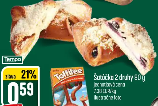 Šatôčka sladké pečivo 2 druhy