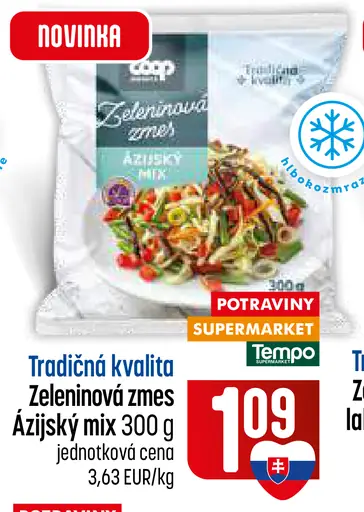 Tradičná kvalita Zeleninová zmes Ázijský mix