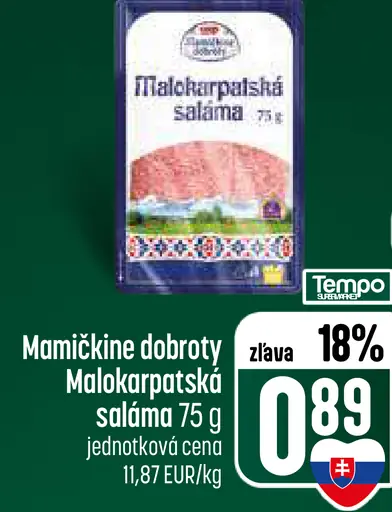 Mamičkine dobroty Malokarpatská saláma