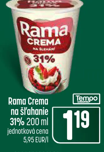 Rama Crema smotana na šľahanie 31 %