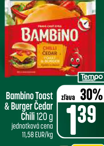 Bambino Toast & Burger Cedar Chili syr
