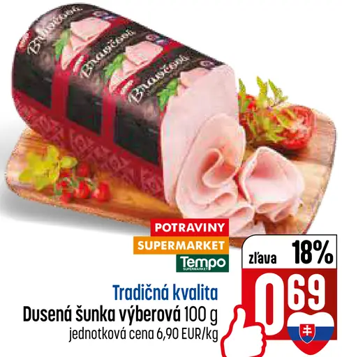 COOP Dusená šunka výberová