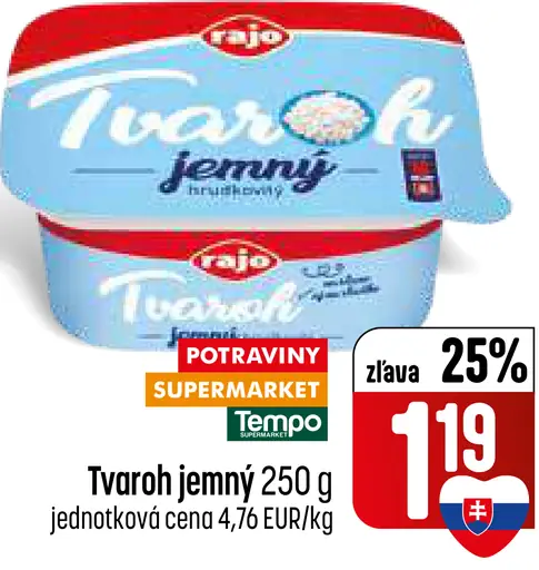 Rajo Tvaroh jemný hrudkovitý