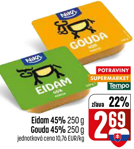 Eidam syr 45 %