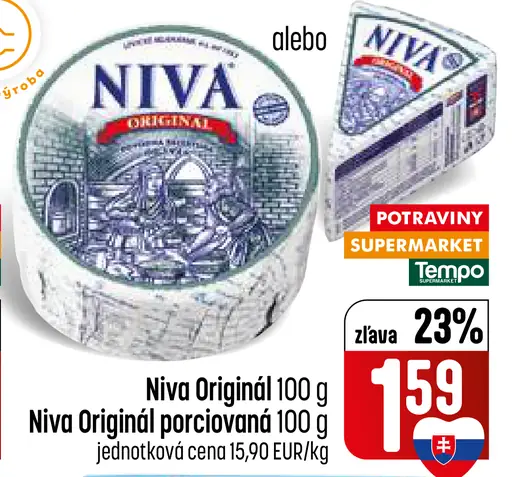 Niva Original porciovaná syr