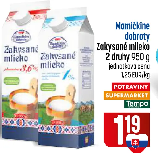 Mamičkine dobroty Zakysané mlieko