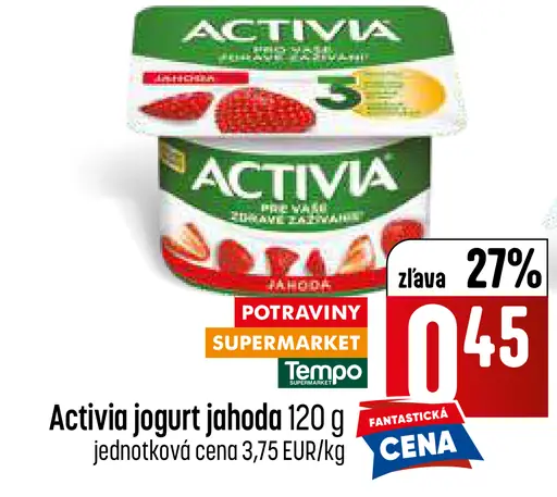 Activia jogurt jahoda