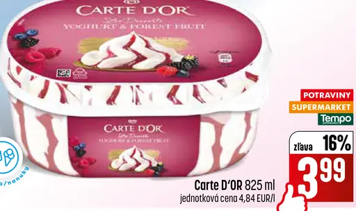 Carte D’Or jogurtová zmrzlina lesné ovocie
