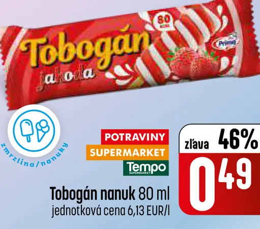 Tobogán nanuk jahodový