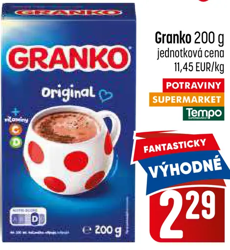 Granko kakaový nápojový prášok