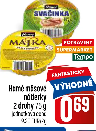 Hamé mäsové nátierky