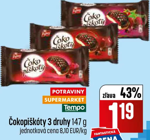 ČokoPiškóty dlhé piškóty v čokoláde rôzne druhy