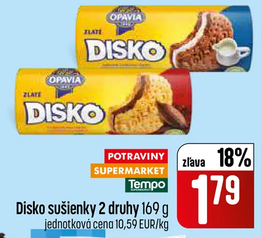 Opavia Disko sušienky rôzne druhy