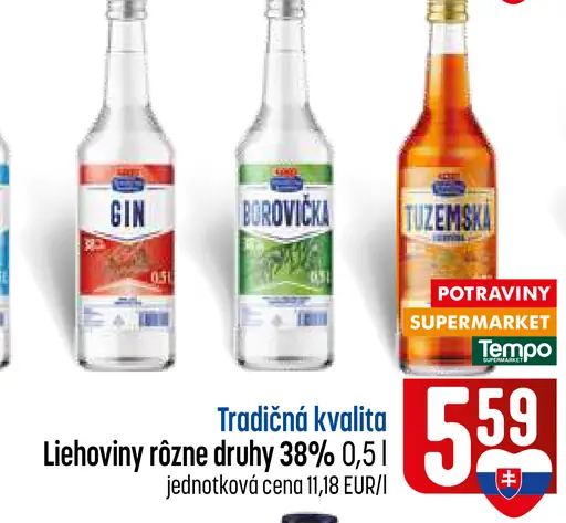 Tradičná kvalita gin 38%