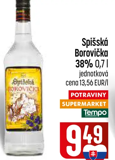 Spišská borovička 38%