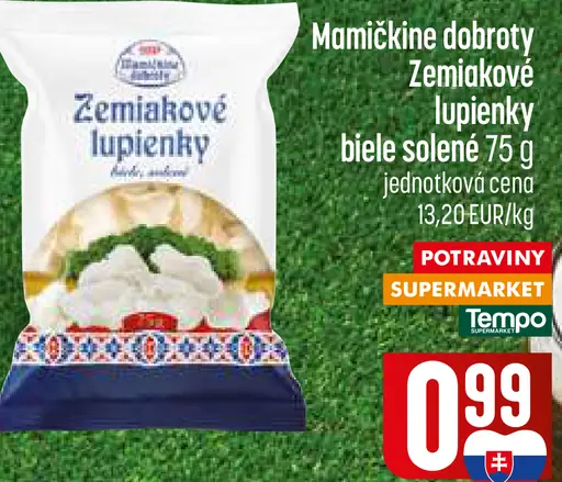 Mamičkine dobroty Lupienky zemiakové biele solené