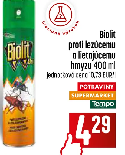 Biolit Sprej proti lietajúcemu a lezúcemu hmyzu