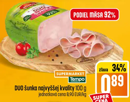 DUO šunka najvyššej kvality