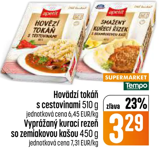 Hovädzí tokáň s cestovinami