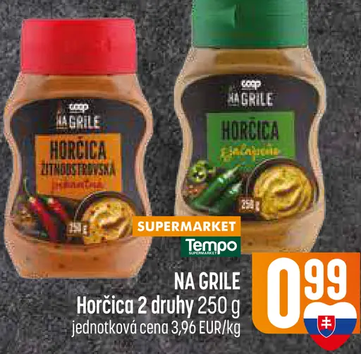 COOP Na Grile horčica plnotučná