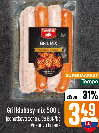 Tauris Grill klobásy mix