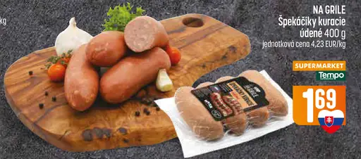 COOP Na Grile špekačky kuracie údené