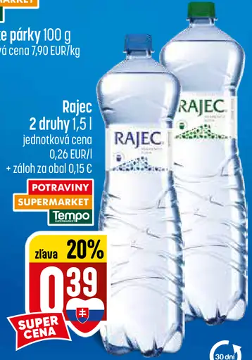 Rajec Pramenitá voda sýtená