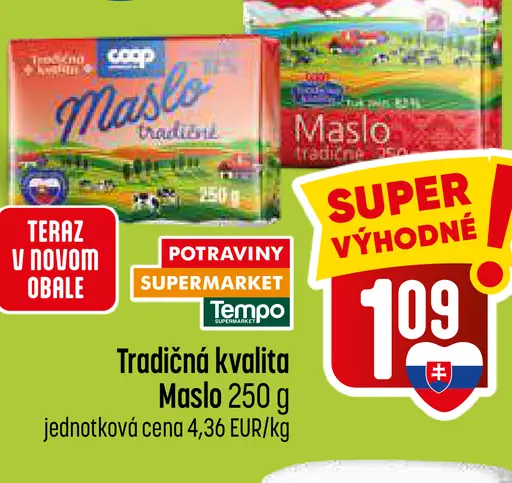 Tradičná kvalita Maslo