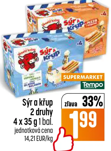 Sýr a krúp 2 druhy