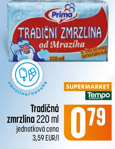 Prima Tradičná zmrzlina od Mrazíka