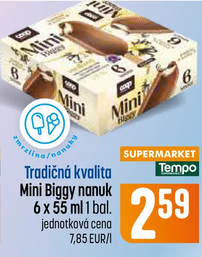 Tradičná kvalita Mini Biggy nanuk