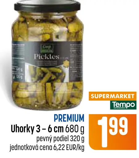 Premium uhorky 3 – 6 cm nakladané