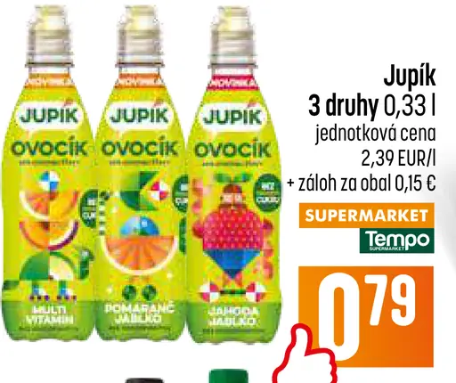 Jupik ovocný nápoj rôzne druhy