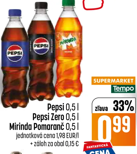 Mirinda pomarančová limonáda