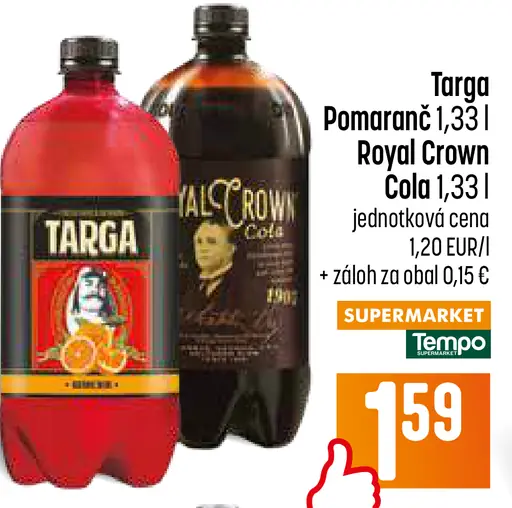 Targa Pomaranč sýtený nápoj