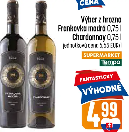 Výber z hrozna Frankovka modrá víno