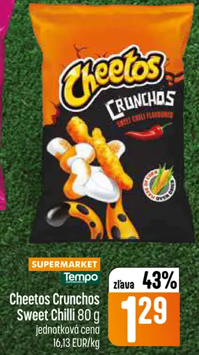 Cheetos Crunchos Sweet Chilli kukuričné chrumky