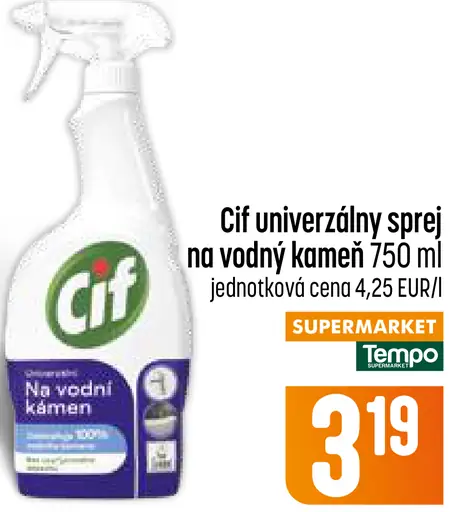 Cif Univerzálny na vodný kameň