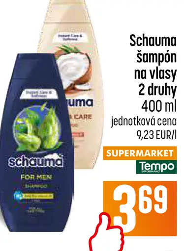 Schauma šampón na vlasy rôzne druhy
