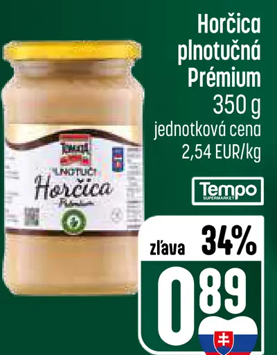 Snico Horčica plnotučná Prémium