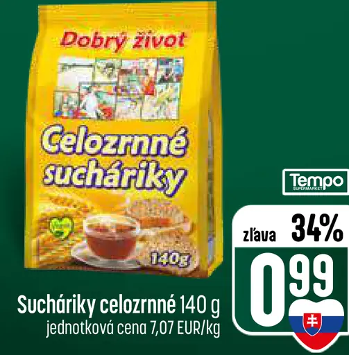 Dobrý život celozrnné sucháriky