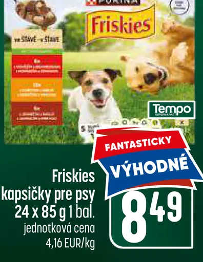 Purina Friskies Mäsové kapsičky pre psy