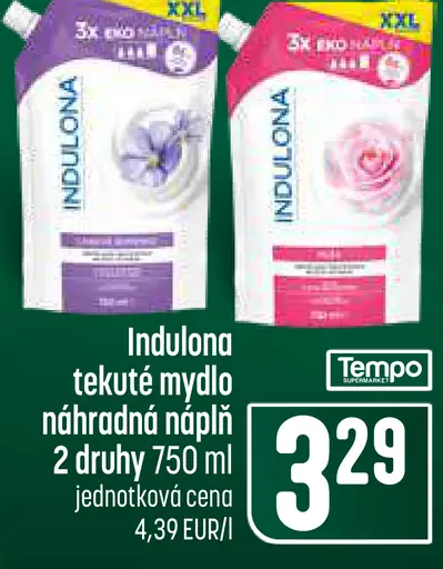 Indulona tekuté mydlo náplň