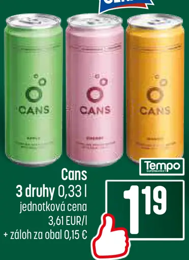 Cans energetický nápoj plechovka
