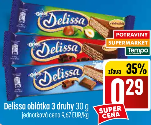 Delissa oblátka 3 druhy