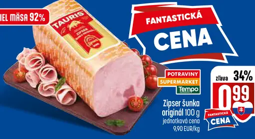Tauris Zipser šunka originál