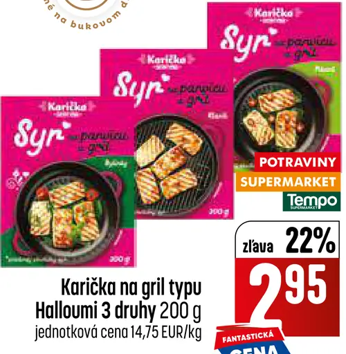 Karička na gril typu Halloumi 3 druhy