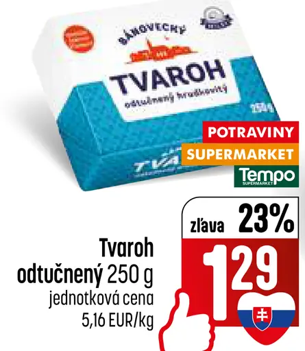 Tvaroh odtučnený